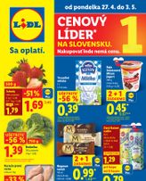 Lidl leták platný od pondelka 27.04.