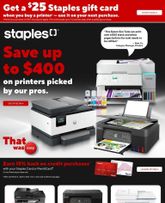 Staples flyer from Friday 03-20