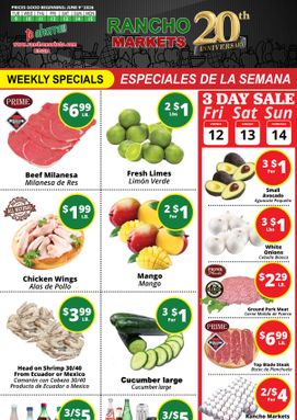 Rancho Markets weekly ad from Tuesday 06/09