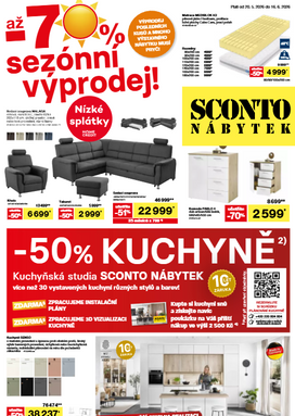 Sconto nábytek leták od středy 20.05.