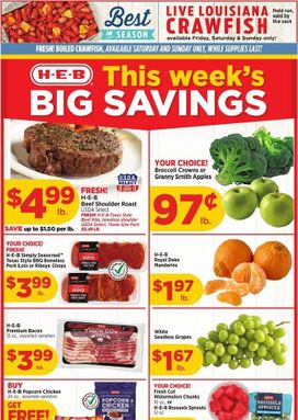 H-E-B weekly ad from Wednesday 03/11