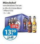 Mönchshof Bier 20 x 0,5 l