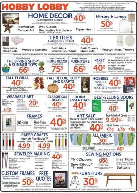 Hobby Lobby weekly ad from Sunday 07/26