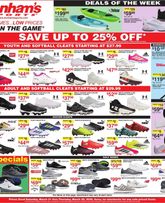 Dunham's Sports weekly ad from Saturday 03/21