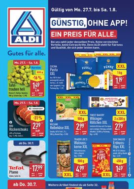 Aldi Nord Německo leták od pondělí 27.07.