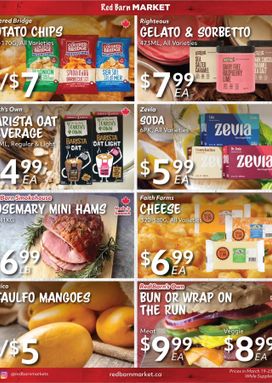 Red Barn Market flyer from Thursday 03-19