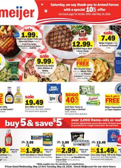 Meijer weekly ad from Wednesday 05/13