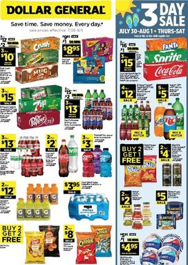 Dollar General weekly ad from Sunday 07/26