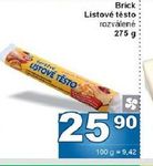 Brick Listové těsto : rozválené : 275 g