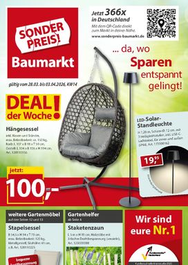 Sonderpreis Baumarkt-Prospekt von Samstag 28.03.