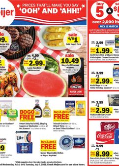 Meijer weekly ad from Wednesday 07/01