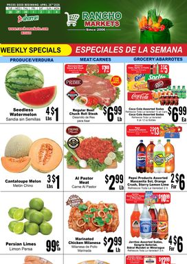 Rancho Markets weekly ad from Tuesday 04/28