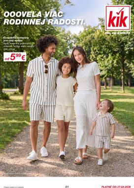 KiK leták platný od pondelka 27.04.