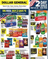 Dollar General weekly ad from Sunday 05/24