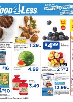 Food 4 Less weekly ad from Wednesday 07/22
