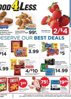 Food 4 Less weekly ad from Wednesday 03/18