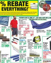 Menards - 11% Rebate Sale