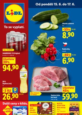 Lidl leták od pondělí 15.06.