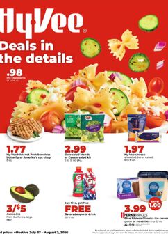 Hy Vee weekly ad from Monday 07/27