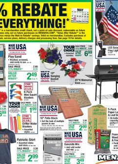 Menards weekly ad from Thursday 05/14