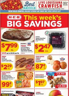 H-E-B weekly ad from Wednesday 03/18