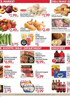 Martin's Super Markets weekly ad from Sunday 07/26