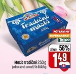 Maslo tradičné 250 g