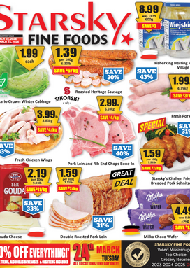 Starsky flyer from Thursday 03-19