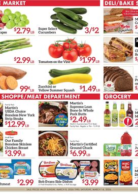 Martin's Super Markets weekly ad from Sunday 03/08