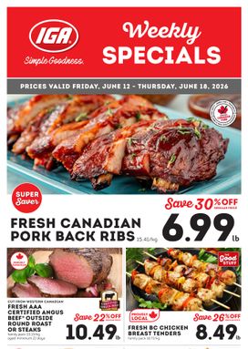 IGA Stores weekly ad from Friday 06/12