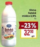Olma selské mléko plnotučné 1 l