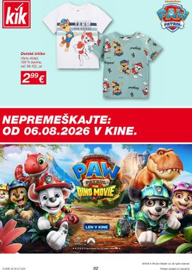 KiK leták platný od pondelka 06.07.