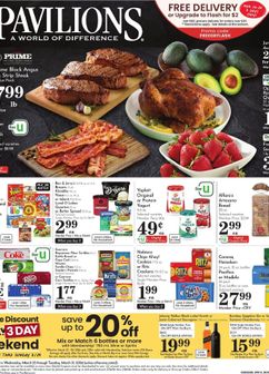 Pavilions weekly ad from Wednesday 03/25