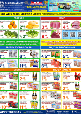 88 Supermarket flyer from Thursday 03-19