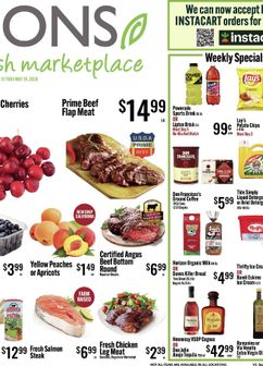 Jons weekly ad from Wednesday 05/13