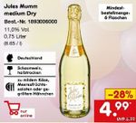 Jules Mumm medium Dry 0,75 l