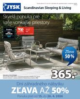 JYSK leták platný od stredy 15.04.