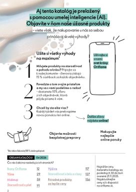 Oriflame leták platný od stredy 04.03.