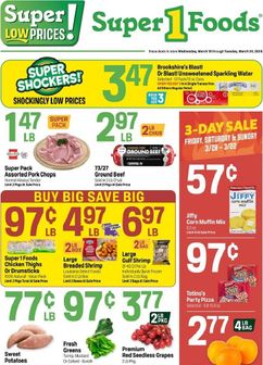 Super 1 Foods weekly ad from Wednesday 03/18