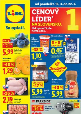 Lidl leták platný od pondelka 16.03.