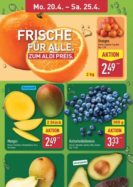 Aldi Nord Německo leták od pondělí 20.04.
