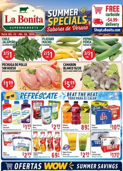 La Bonita weekly ad from Wednesday 07/22