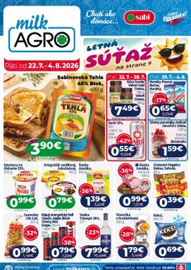 Milk Agro leták platný od stredy 22.07.