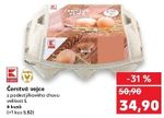 Čerstvá vejce podestýlková L 6 ks