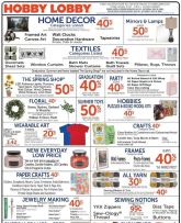 Hobby Lobby weekly ad from Sunday 05/10