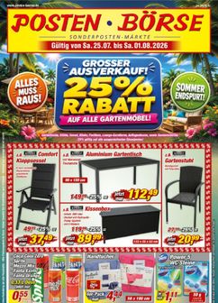 POSTEN-BÖRSE-Prospekt von Samstag 25.07.