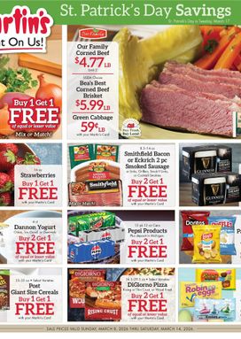 Martin's Super Markets weekly ad from Sunday 03/08