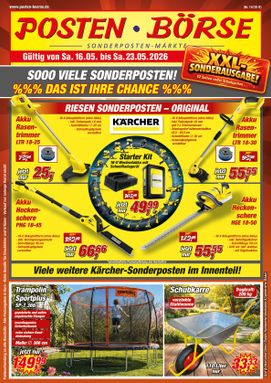 POSTEN-BÖRSE-Prospekt von Samstag 16.05.