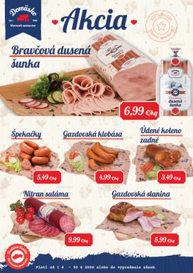 Domäsko leták platný od pondelka 01.06.