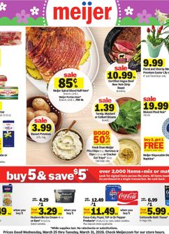 Meijer weekly ad from Wednesday 03/25